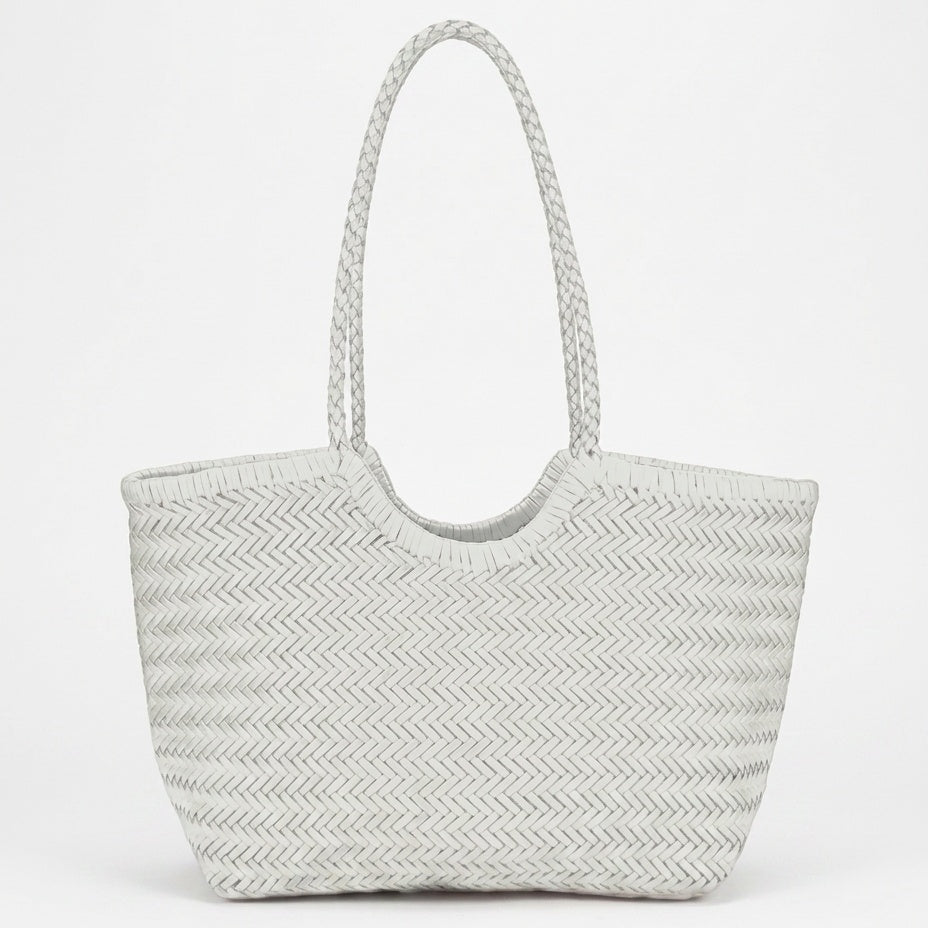 Women's Hand-Woven Tote Bag with Shoulder Strap