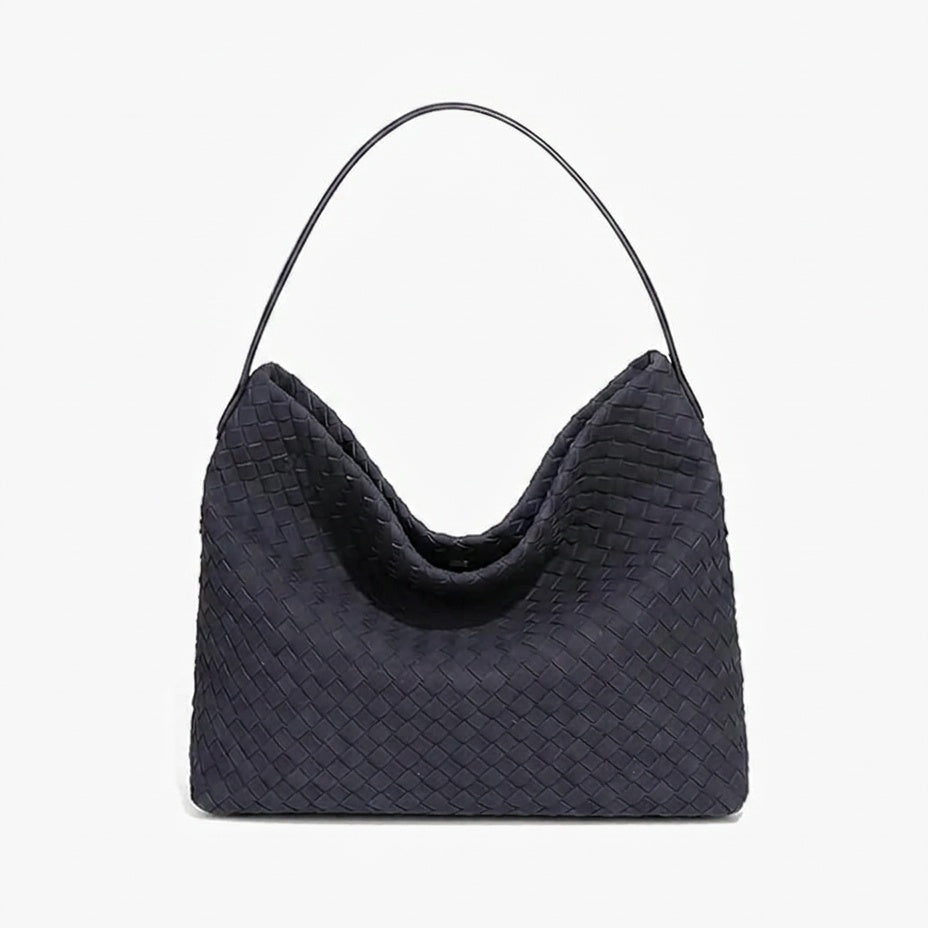 Women's Structured Faux Suede Tote Bag
