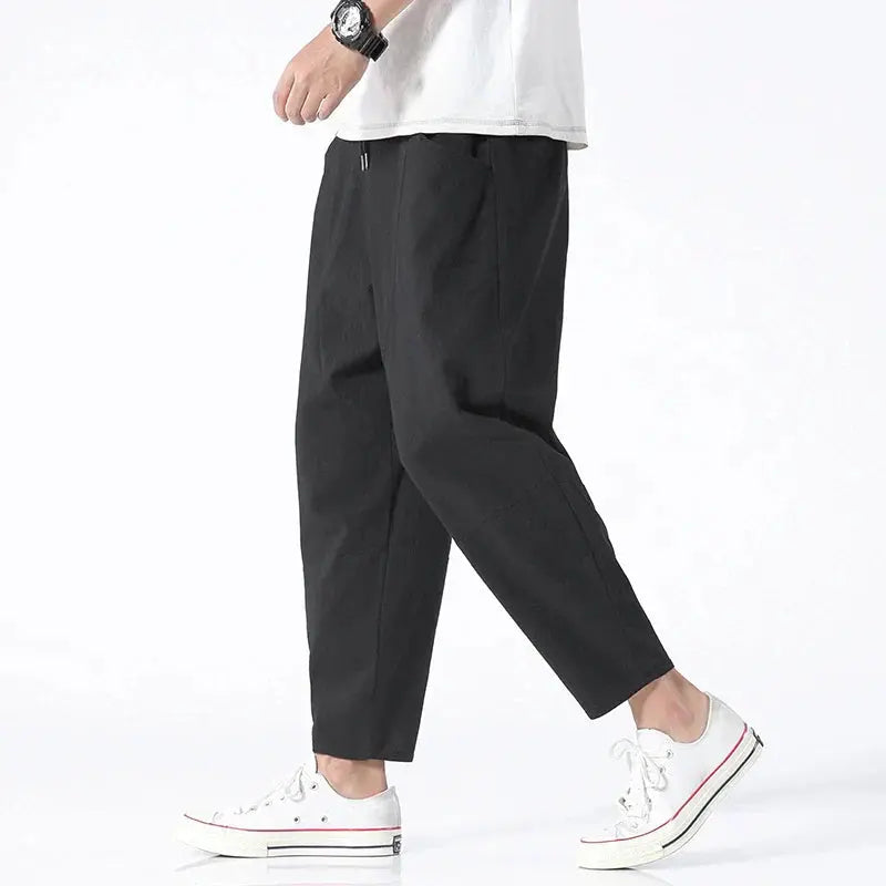 Men's Relaxed Fit Drawstring Trousers