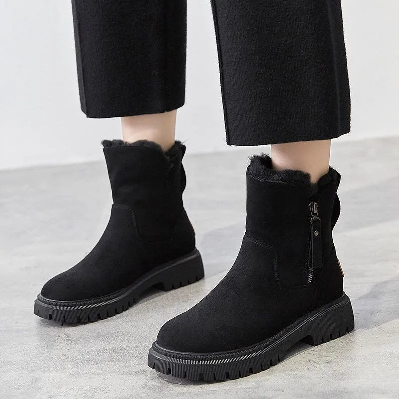 Women's Camel Winter Boots