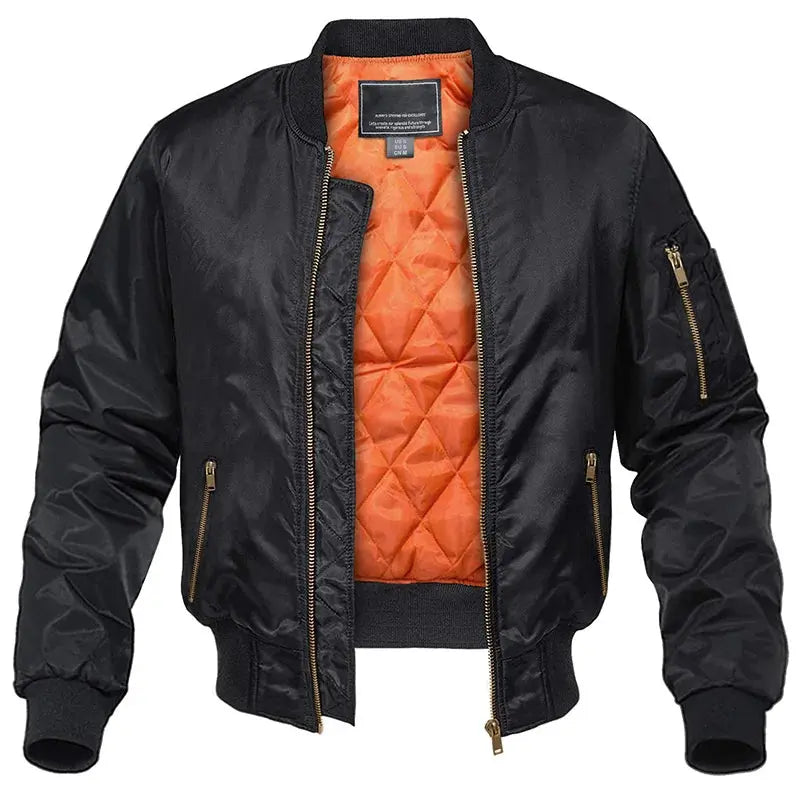 Men's Quilted Pilot Bomber Jacket