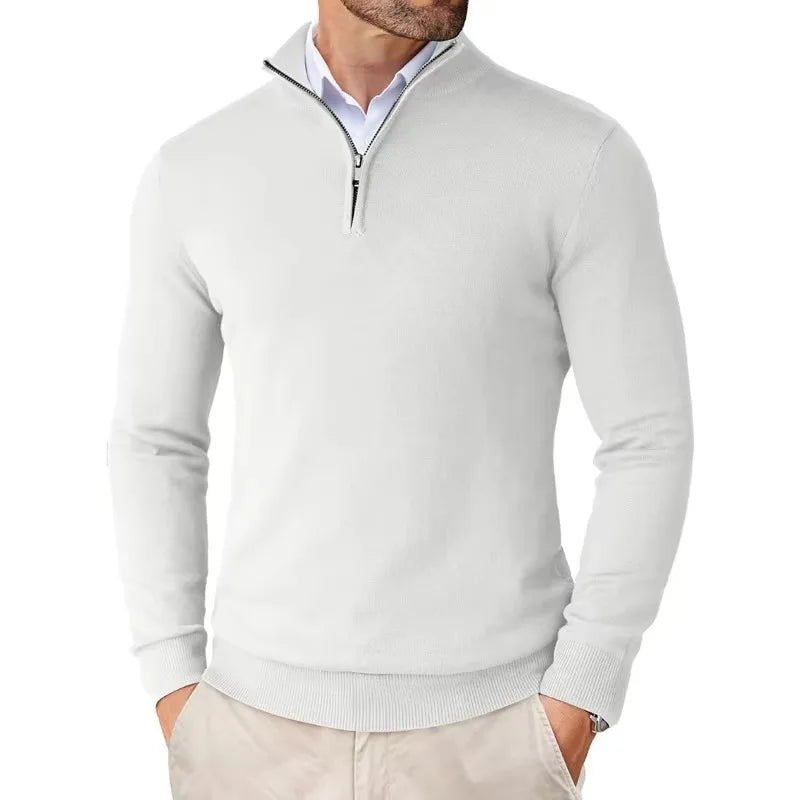 Men's Half-Zip Soft Knit Sweater