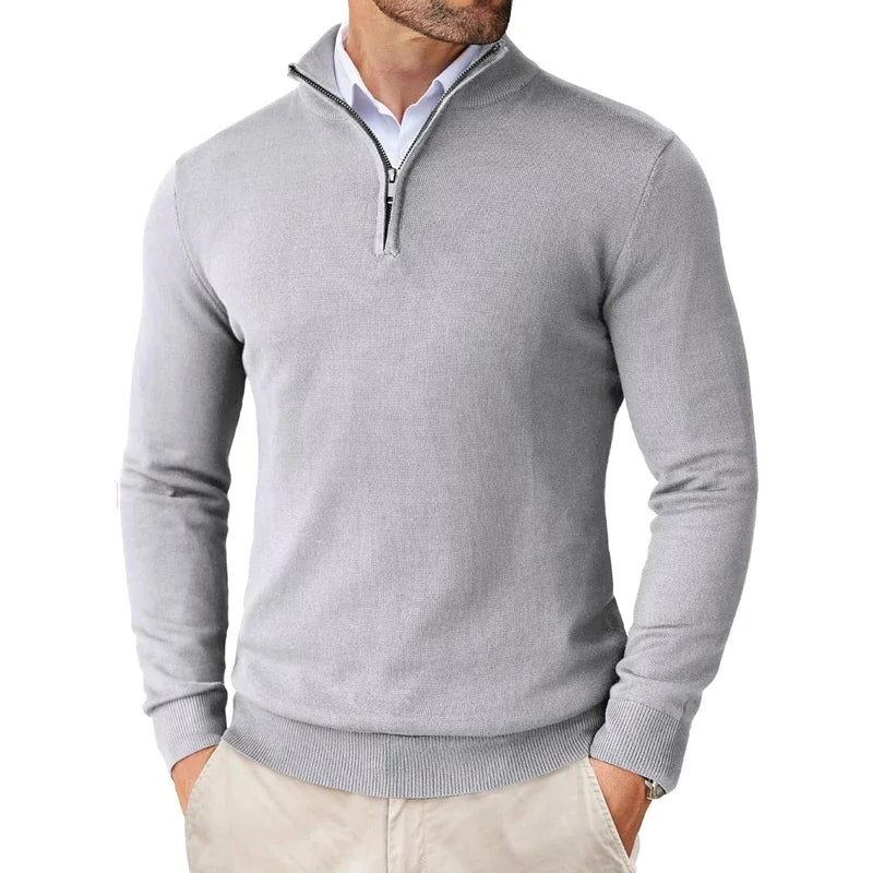 Men's Half-Zip Soft Knit Sweater