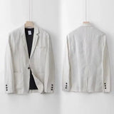 LINEN BLEND SUIT FOR MEN
