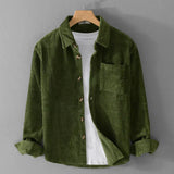 Men's Corduroy Button-Up Shirt