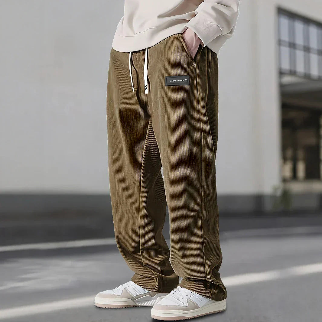 Men's Corduroy Drawstring Trousers