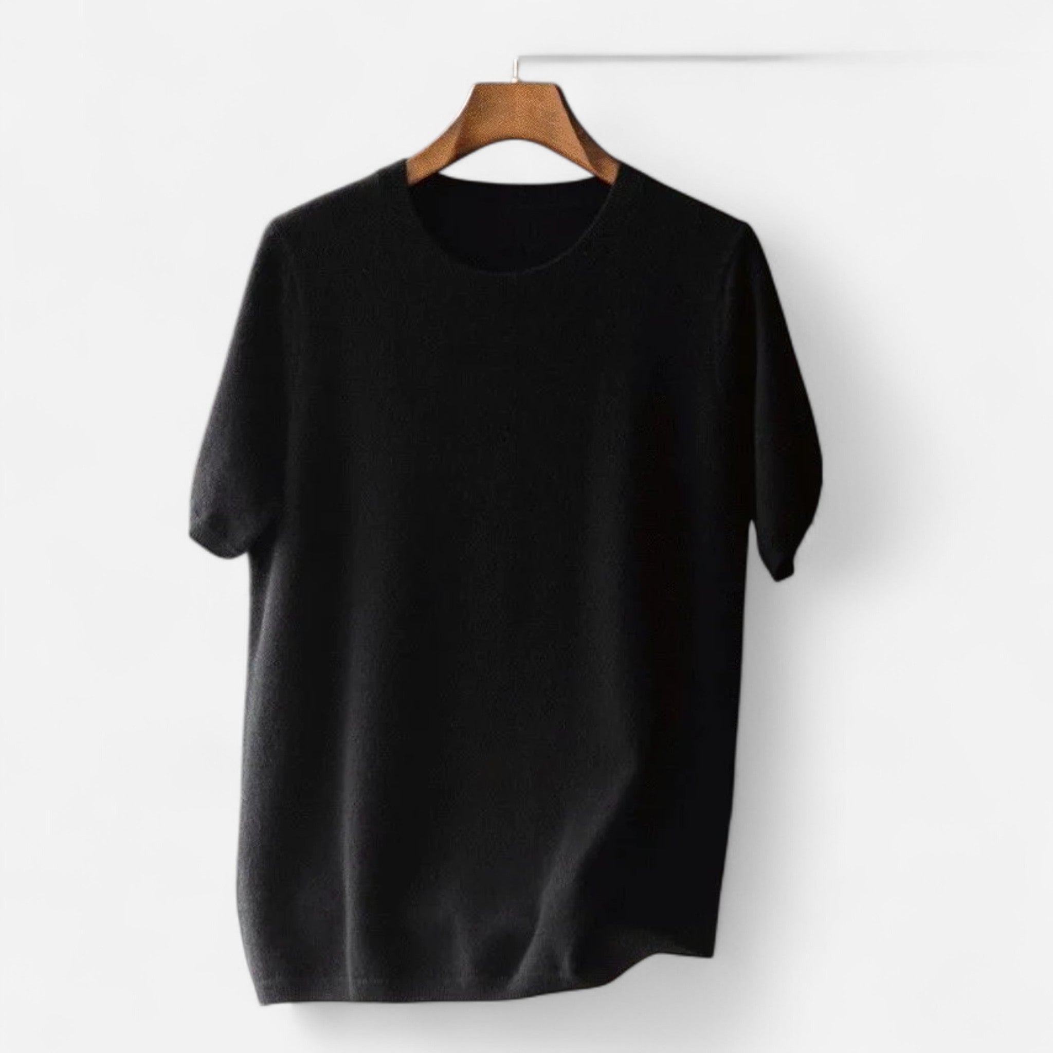 Men's Fine Knit Crew Neck T-Shirt