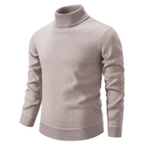 Men's Soft Knitted Roll-Neck Sweater