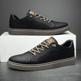 Men’s Classic Comfort Faux Leather Sneakers