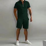 Men's Tailored Lightweight Navy Two Piece Set