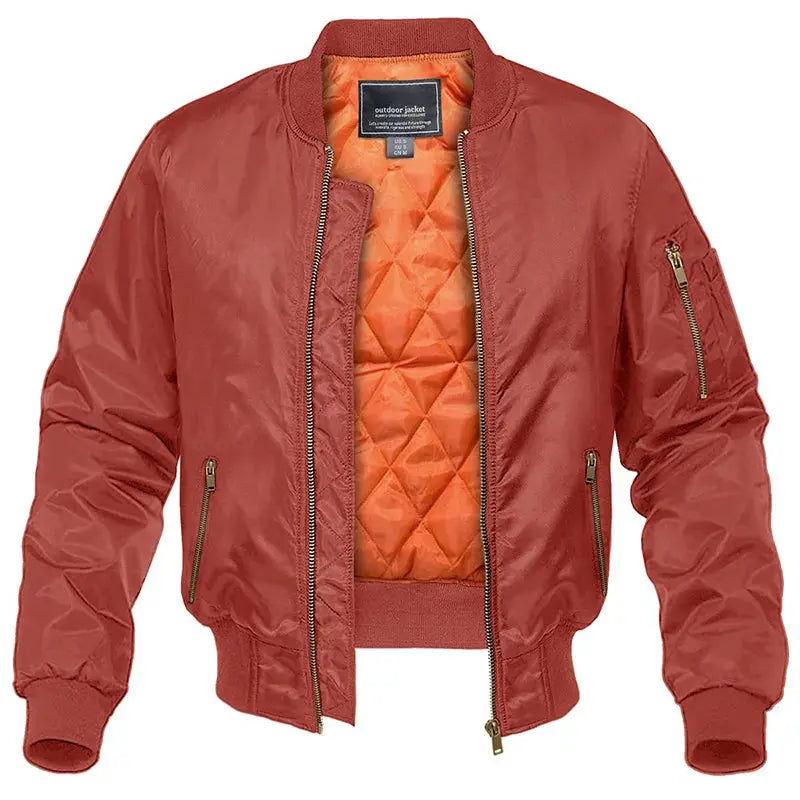 Men's Quilted Pilot Bomber Jacket