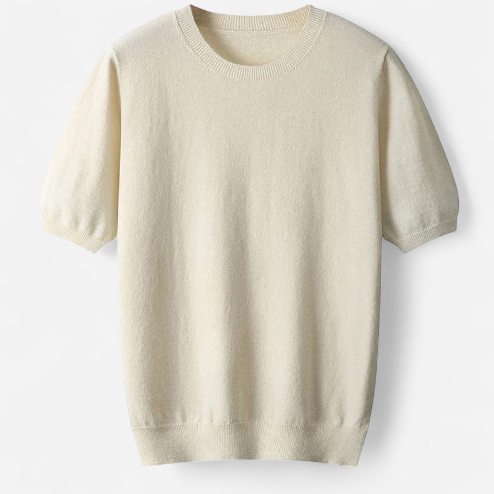 Men's Fine Knit Crew Neck T-Shirt