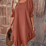 Women's Brown Summer Dress