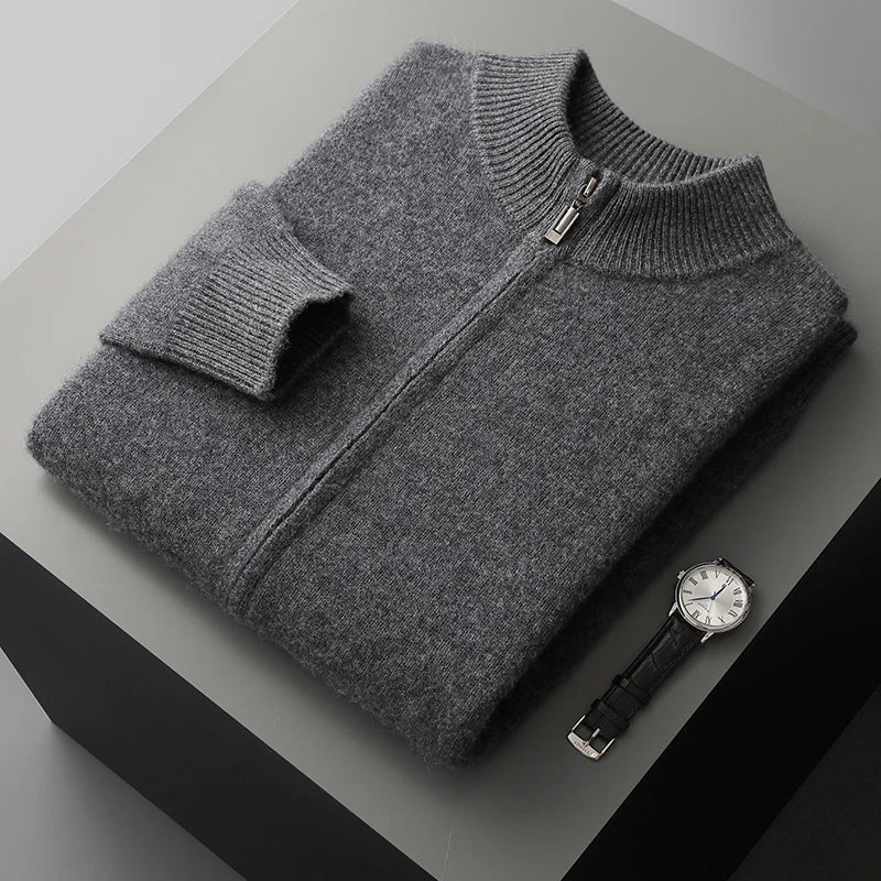 Men's Full Zip Knit Cardigan