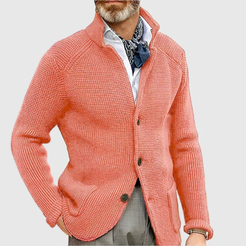 Men's Slim-Fit Button-Up Knitted Cardigan
