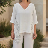 Women's Classic Ivory Two Piece Set