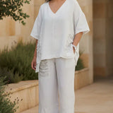 Women's Classic Ivory Two Piece Set