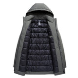 Men's Slim Fit Winter Coat with Detachable Hood