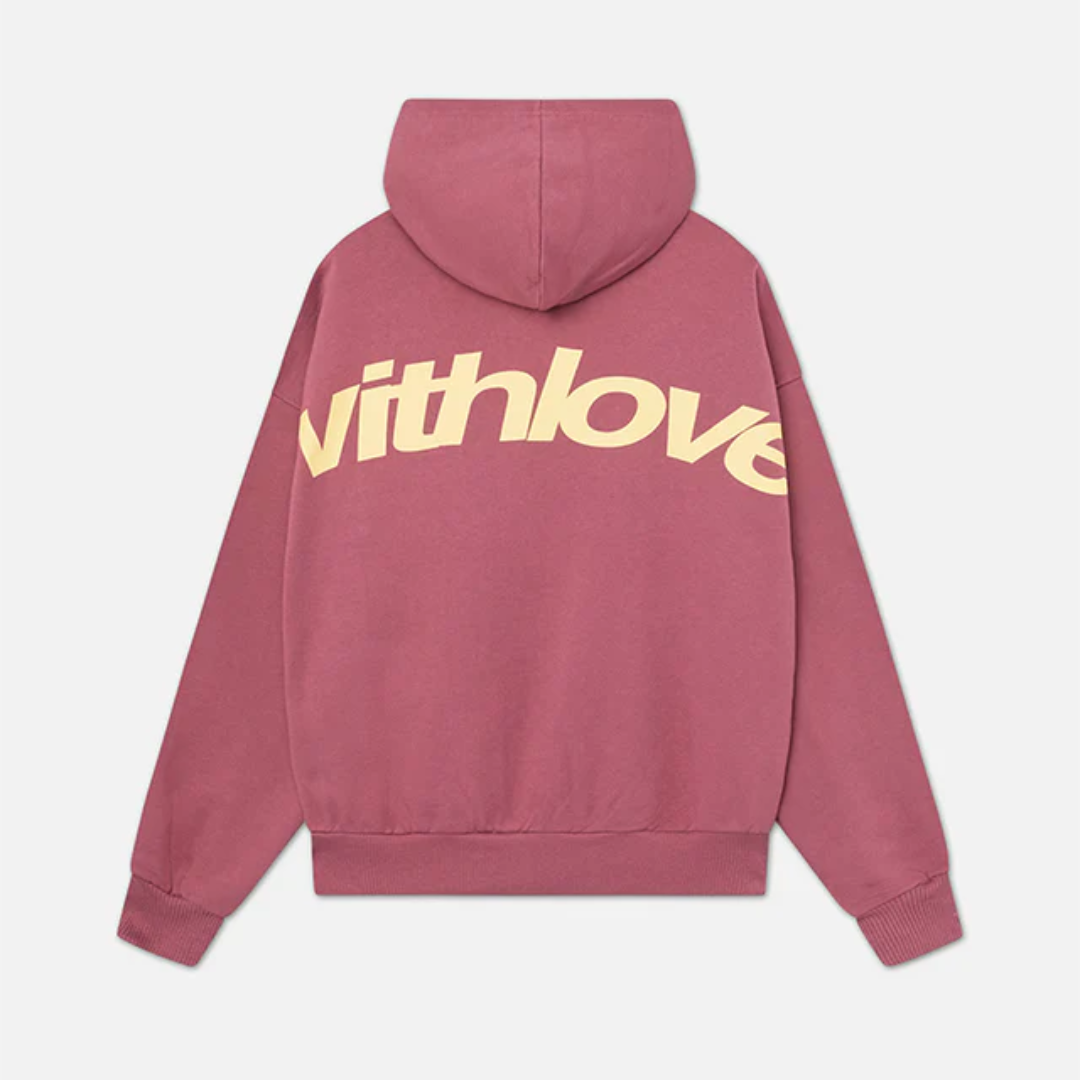 Oversized Back Print Hoodie with Kangaroo Pocket