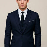 Men's 3-Piece Formal Slim Fit Suit - Single Breasted