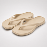 Women's Thin-Strap Lightweight Beige Flip-Flops