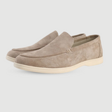 Men's Suede Loafers with Minimalist Design