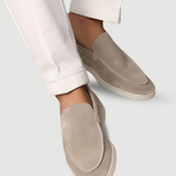 Men's Suede Loafers with Minimalist Design