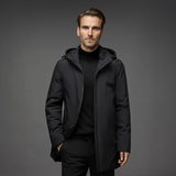 Men's Slim Fit Winter Coat with Detachable Hood