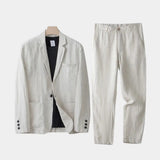 LINEN BLEND SUIT FOR MEN