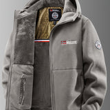 Men's Fleece-Lined Hooded Thermal Jacket