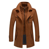 Men's Longline Button-Front Autumn Winter Jacket