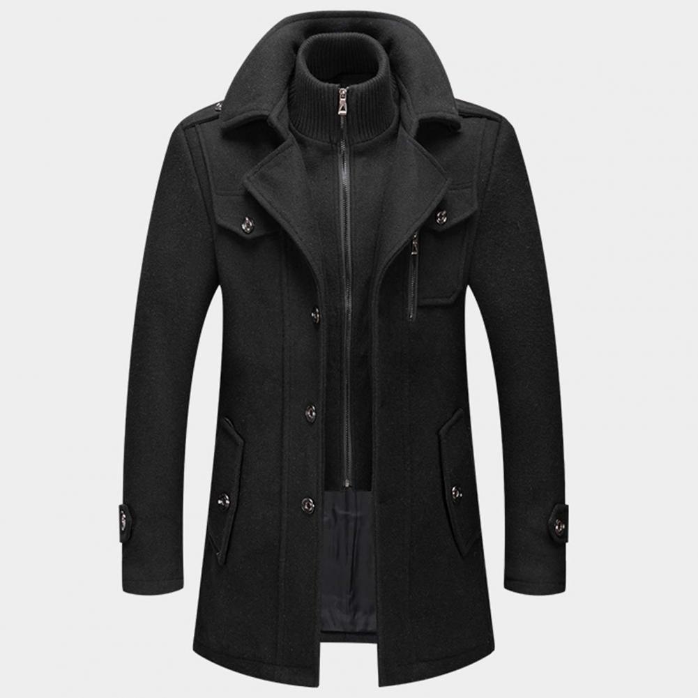 Men's Hooded Fleece Lined Coat