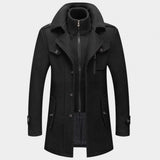 Men's Longline Button-Front Autumn Winter Jacket
