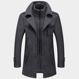 Men's Longline Button-Front Autumn Winter Jacket