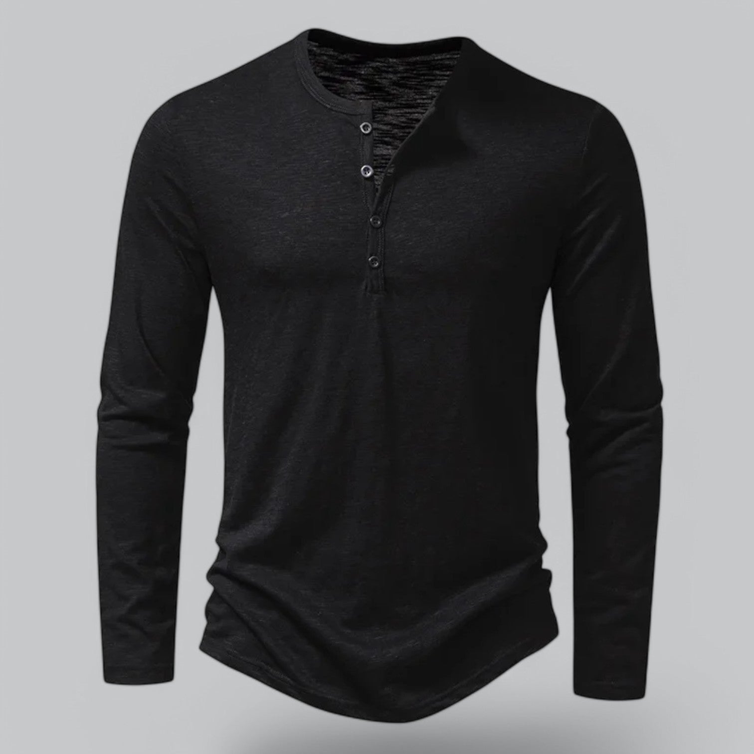Men's Long Sleeve Henley T-Shirt