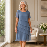 Women's Elegant Navy Dress