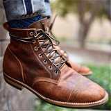 Men's Leather Lace-Up Boots