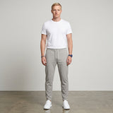 Men's Grey Slim Fit Drawstring Trousers