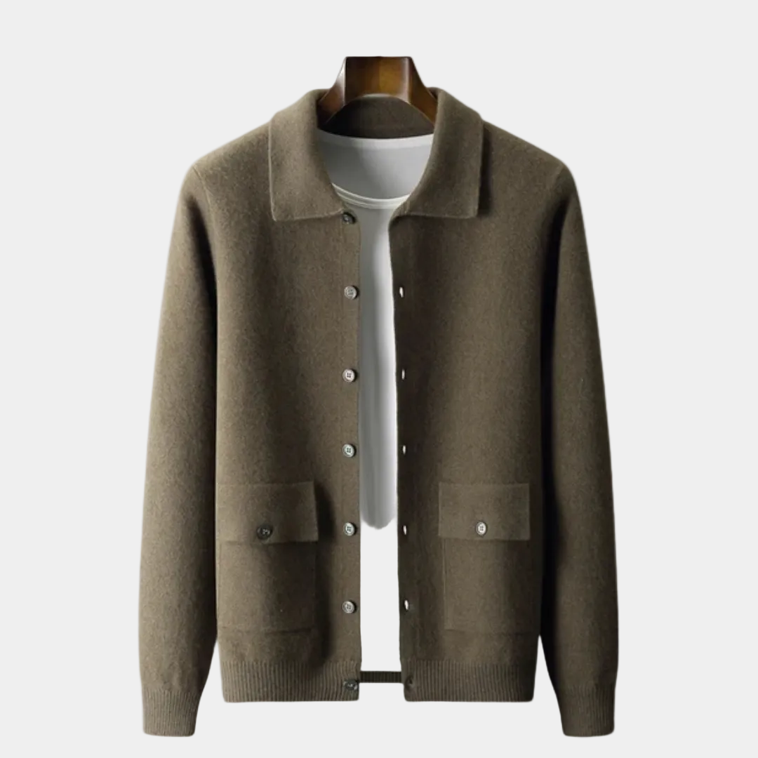 Men's Button Front Knit Cardigan