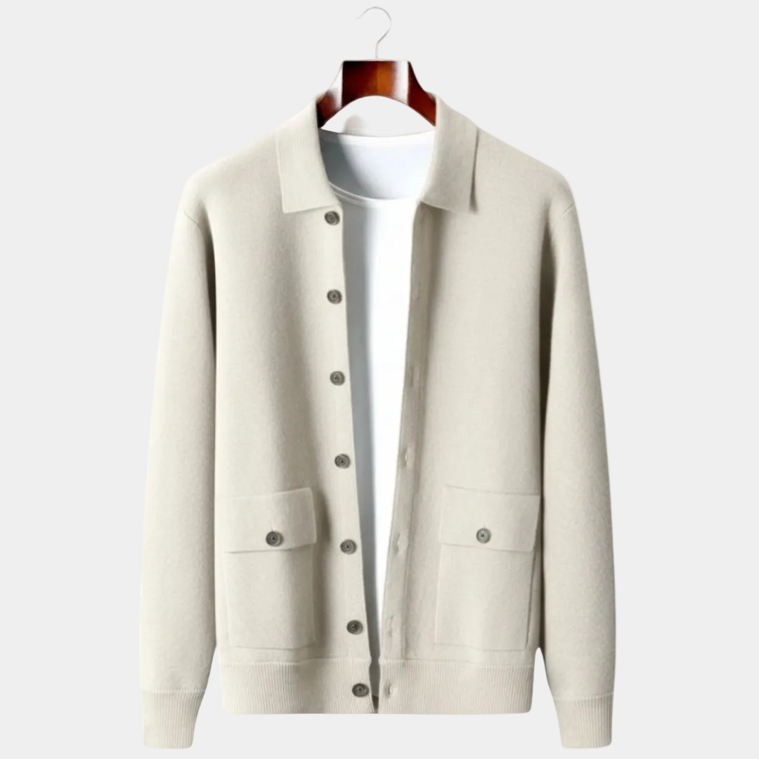 Men's Button Front Knit Cardigan