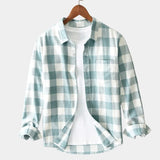 Men's Plaid Long Sleeve Button Shirt