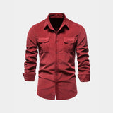 Men's Utility Pocket Long Sleeve Shirt