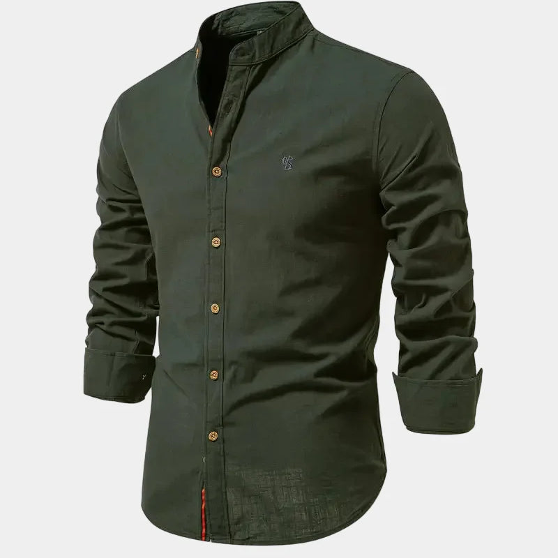 Men's Slim Fit Button-Up Shirt