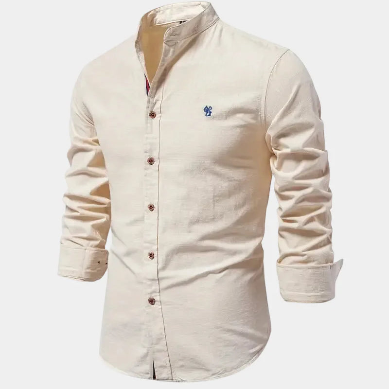 Men's Slim Fit Button-Up Shirt