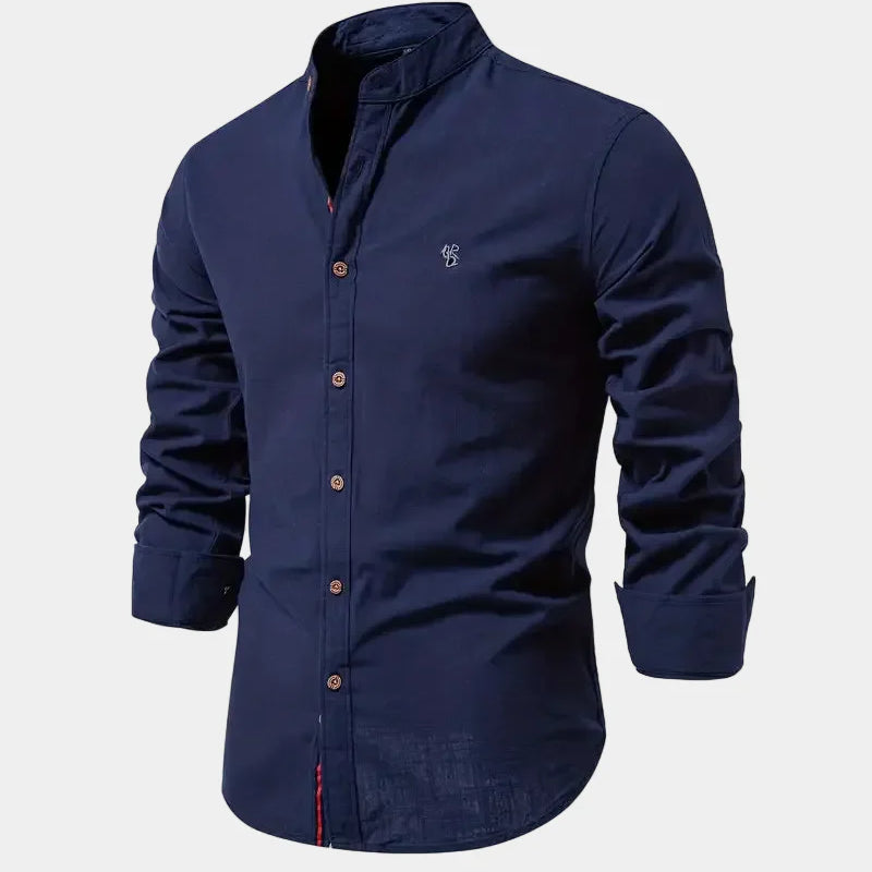 Men's Slim Fit Button-Up Shirt