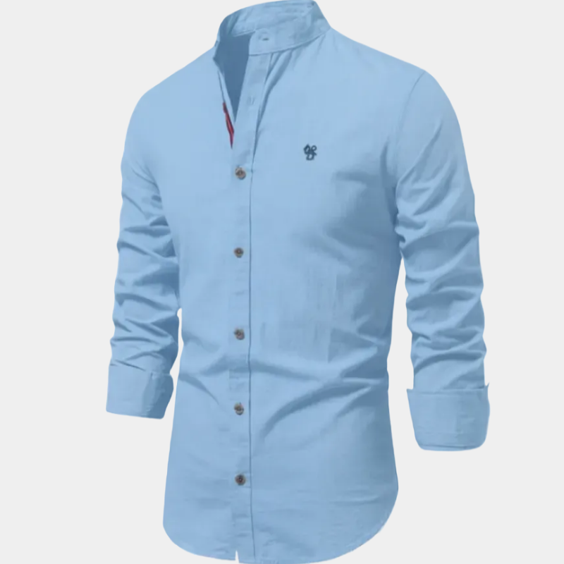 Men's Slim Fit Button-Up Shirt