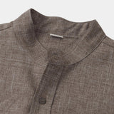 Men's Textured V-Neck Pullover Shirt