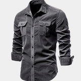 Men's Utility Pocket Long Sleeve Shirt