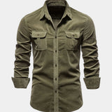 Men's Utility Pocket Long Sleeve Shirt