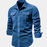 Men's Utility Pocket Long Sleeve Shirt